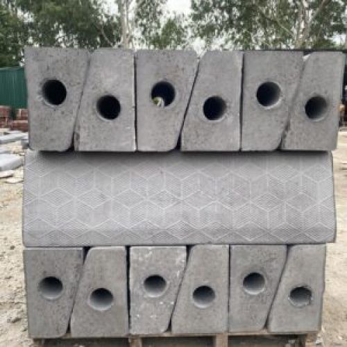 Bó vỉa bê tông giả đá 23x26 cm